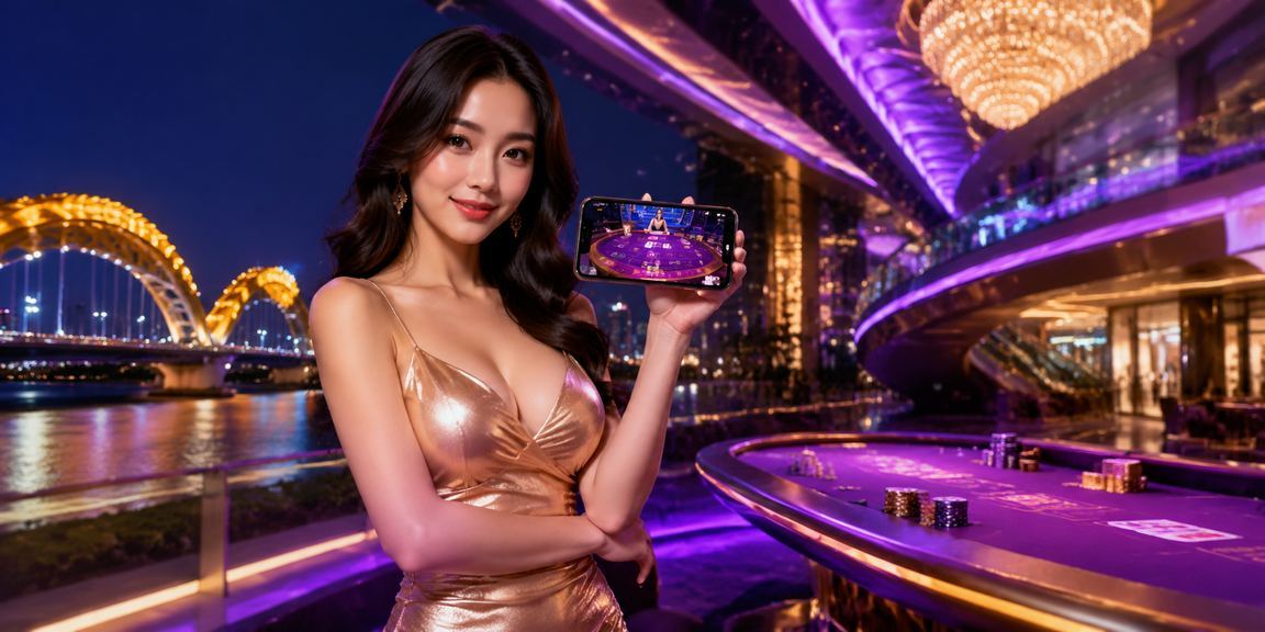 Trò chơi baccarat tại Đà Nẵng với ánh đèn neon đặc trưng